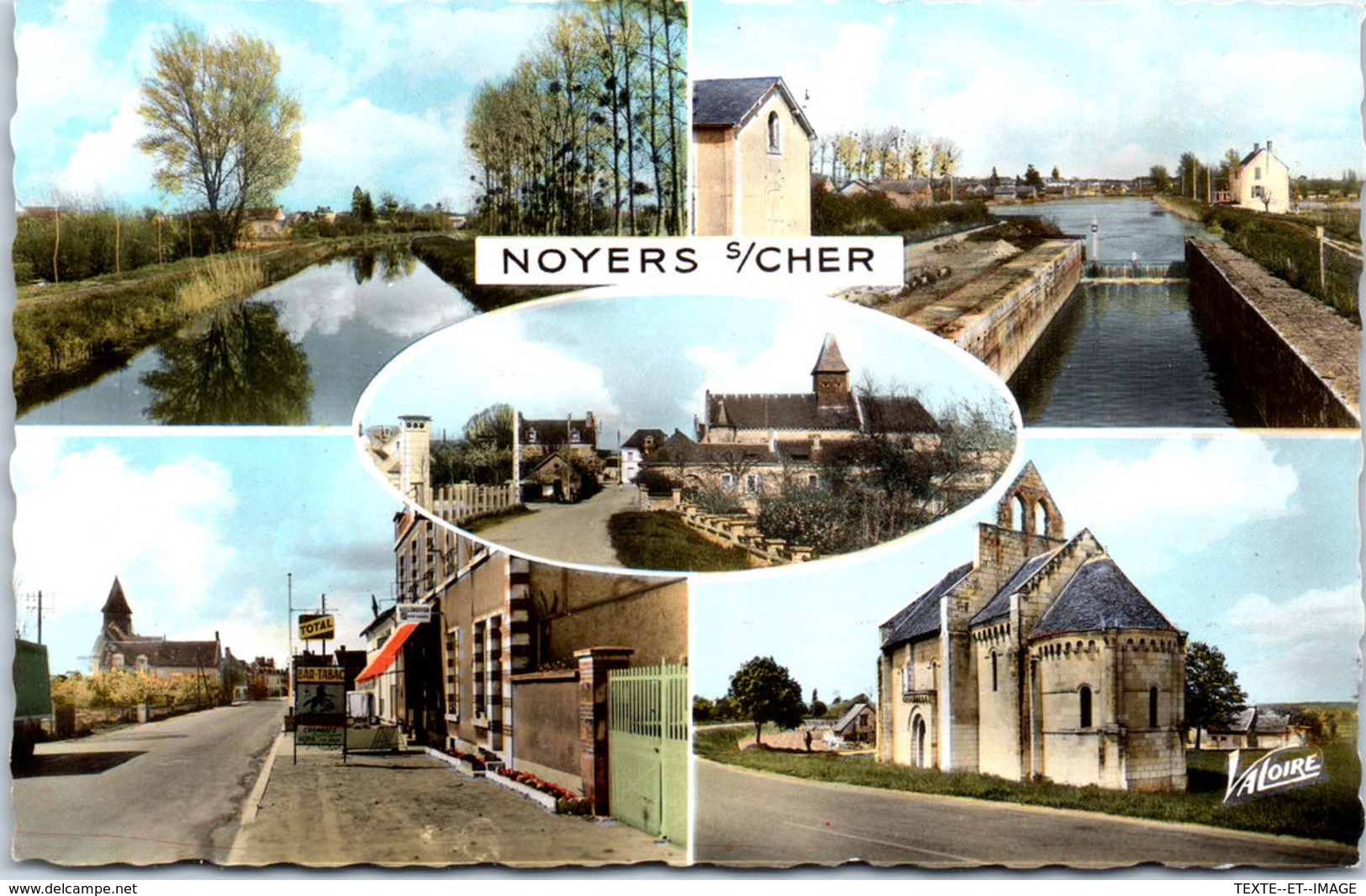 41 NOYERS SUR CHER - carte souvenir mutivues
