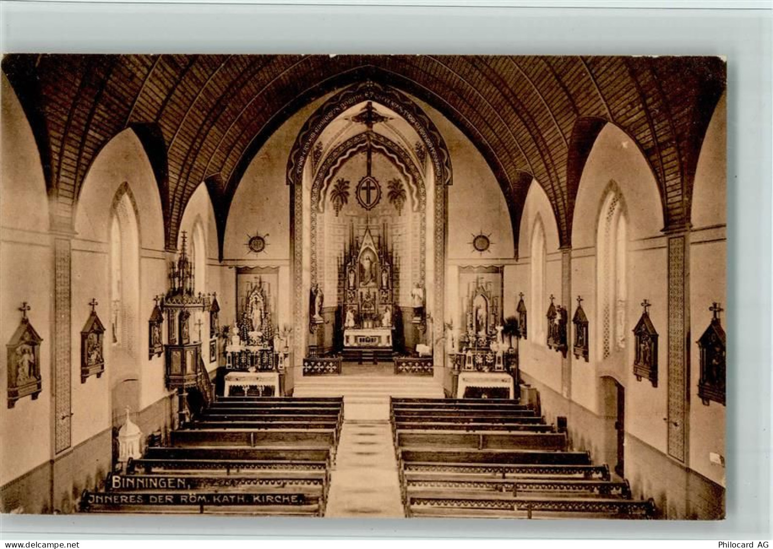 4102 Binningen - Kirchenschiff Inneres der Römischkatholischen Kirche - 11051269