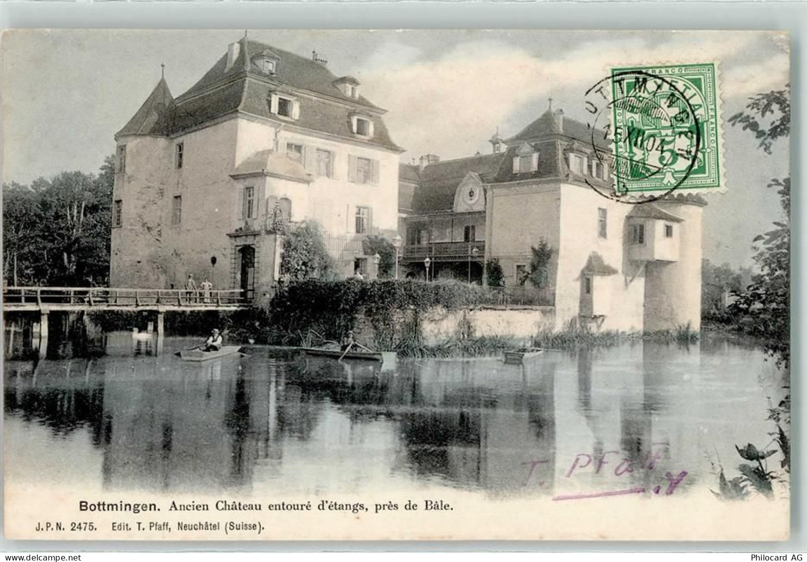 4103 Bottmingen 1904 - Wasserschloss Hotel Weiher - 10622280