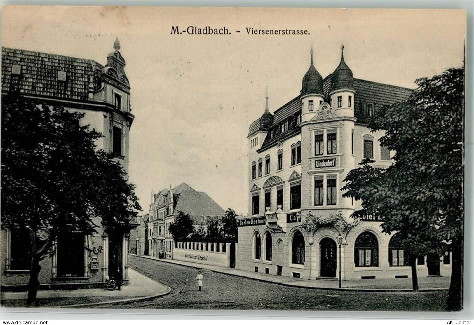 41061 W4050 Mönchengladbach 1909 Foto AK Viersenerstraße Hotel-Gasthaus ... - 13517110
