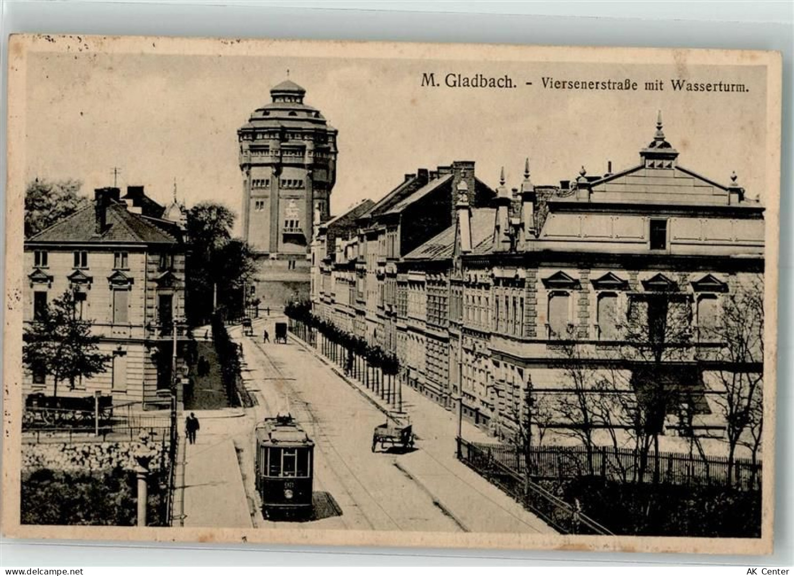 41061 W4050 Mönchengladbach ?191 Foto AK Straßenbahn Wasserturm Viersene... - 13300290