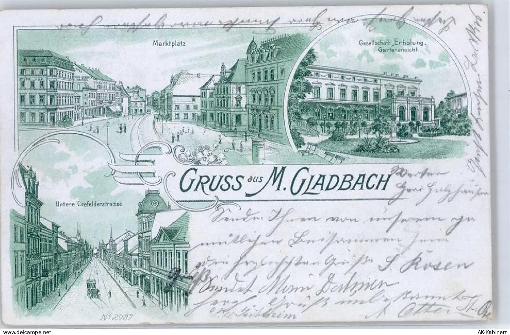 41061 W4050 Mönchengladbach - Crefelderstrasse Gasthaus Erholung Litfaßs... - 51444089