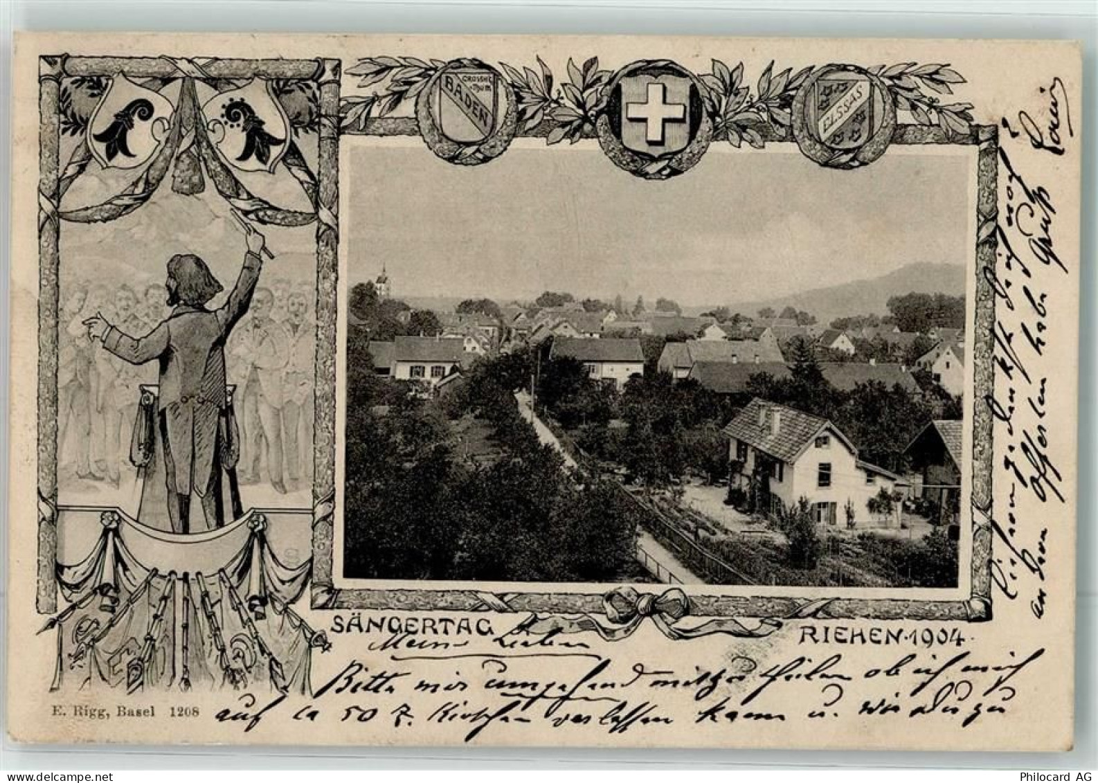 4125 Riehen 1904 - Sängertag - 13623171