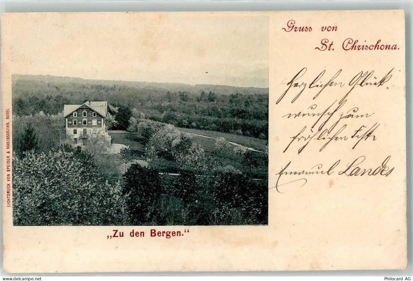 4126 Bettingen 1903 - St Chrischona - 10607357