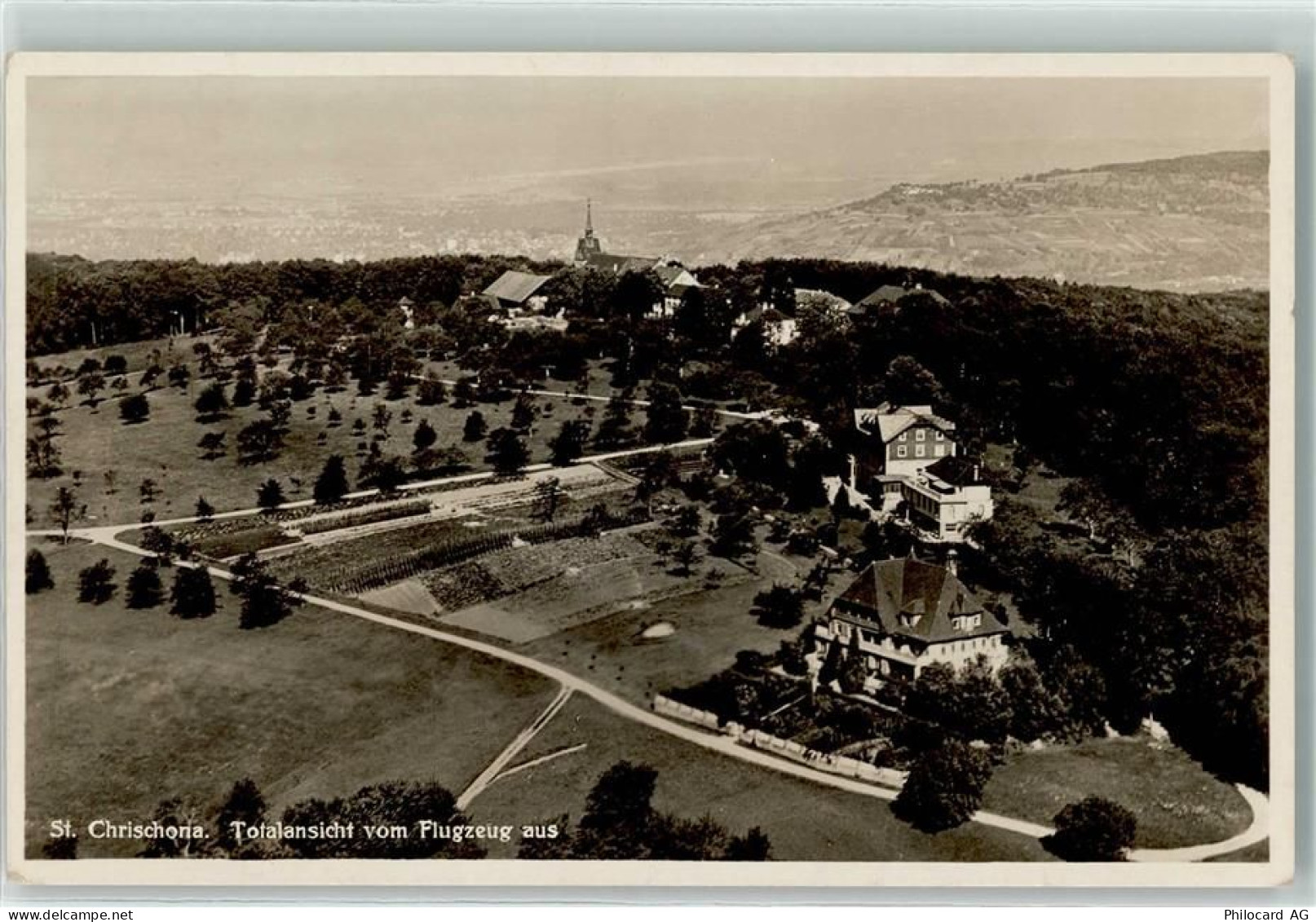 4126 Bettingen - Fliegeraufnahme Chrischona - 10590186