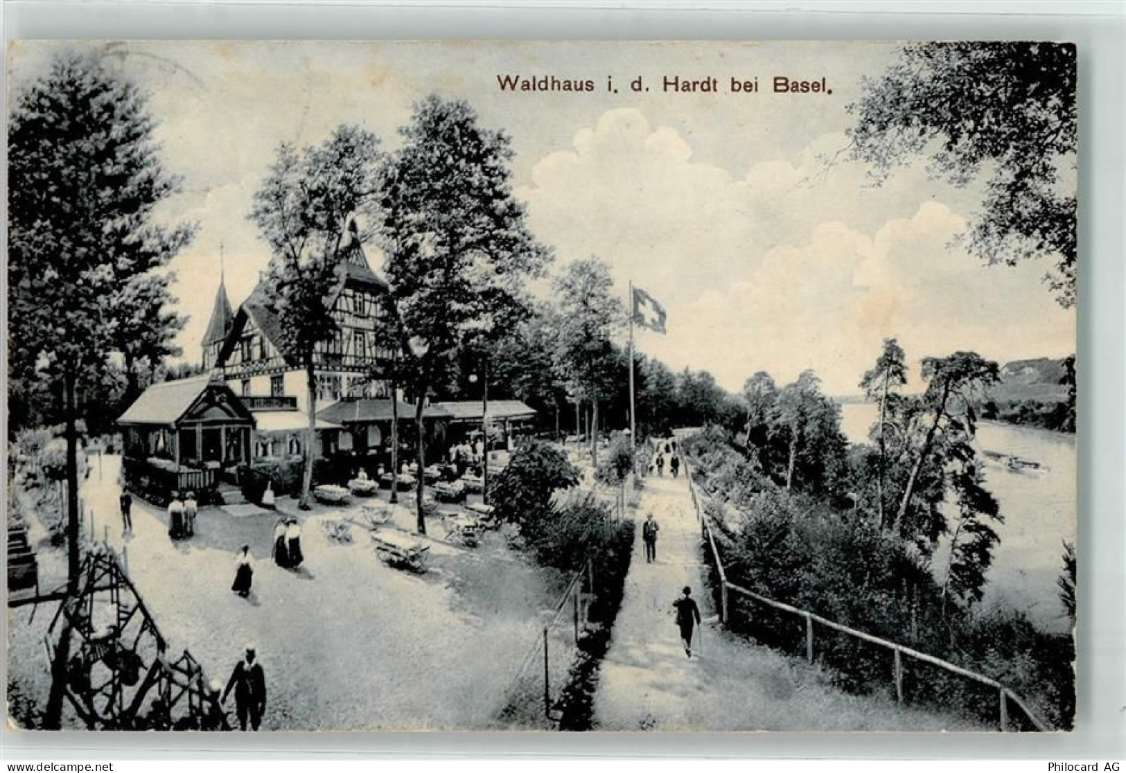 4127 Birsfelden 1910 - Waldhaus in der Hardt Gasthaus Restaurant und Pen... - 13908483