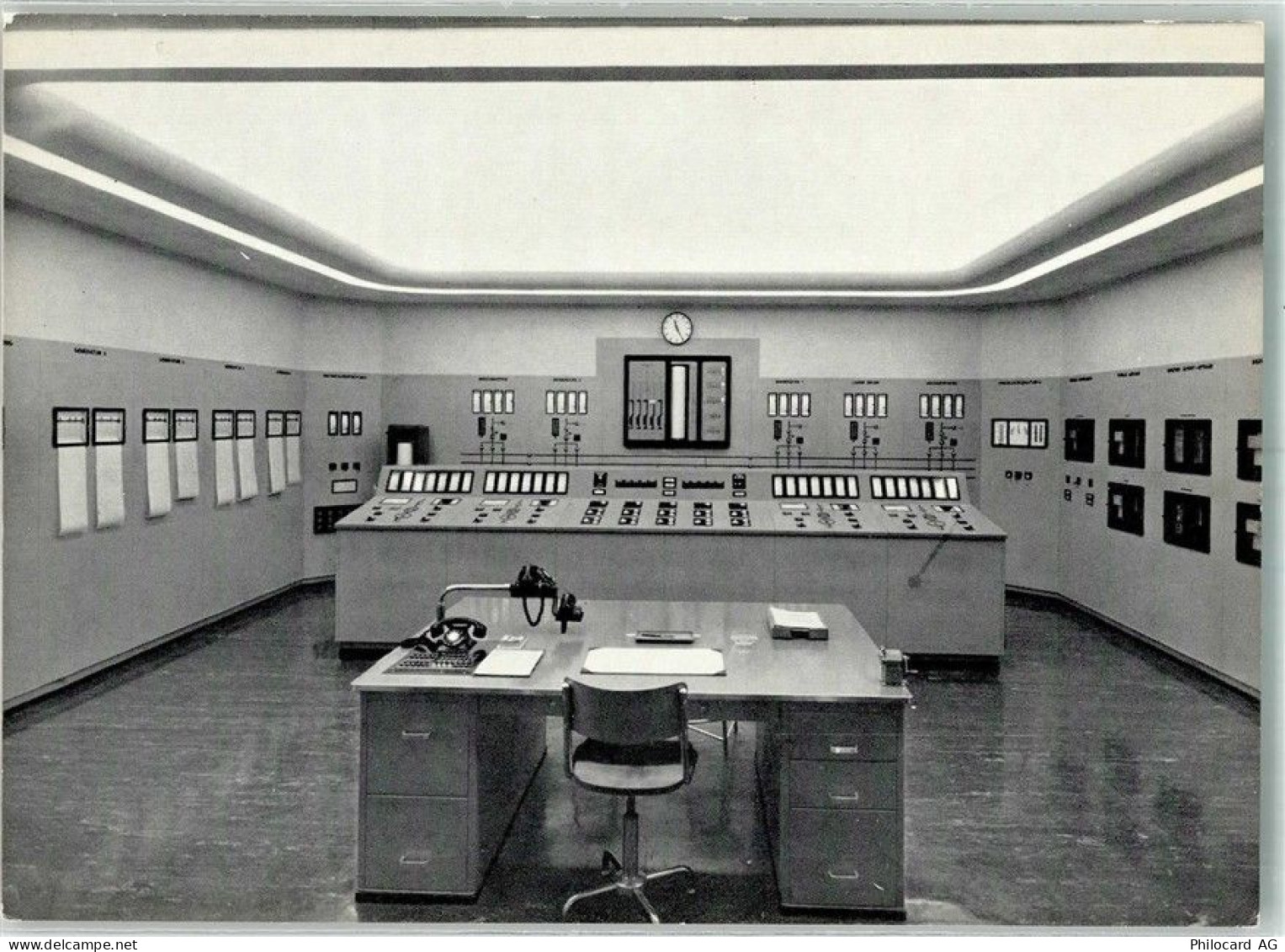 4127 Birsfelden Foto AK Rheinkraftwerk Kommandoraum - 38211751