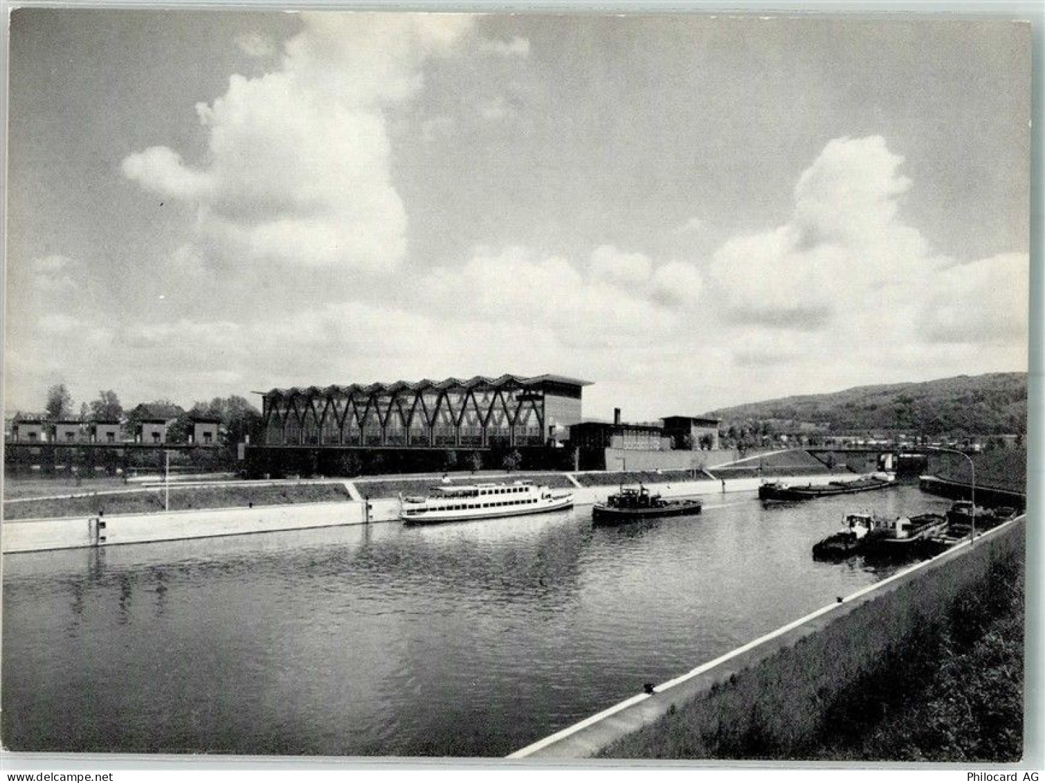 4127 Birsfelden Foto AK Rheinkraftwerk Vorhafen - 38211754