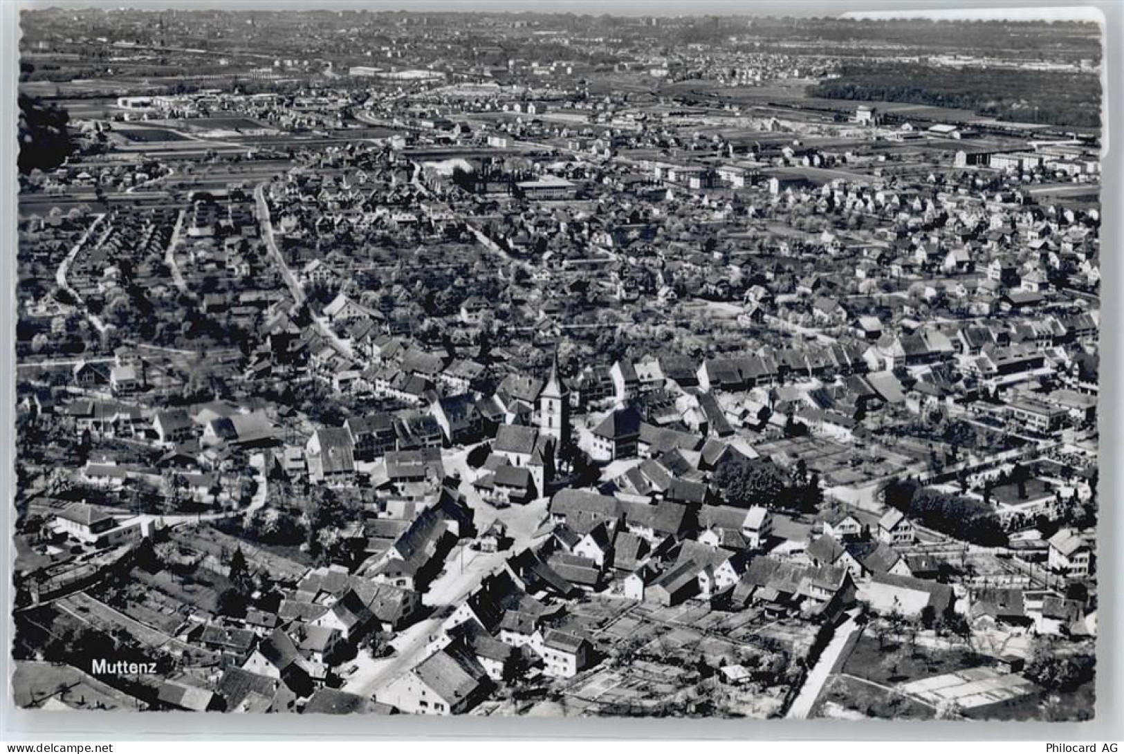 4132 Muttenz - Fliegeraufnahme , Marke entfernt - 50656878