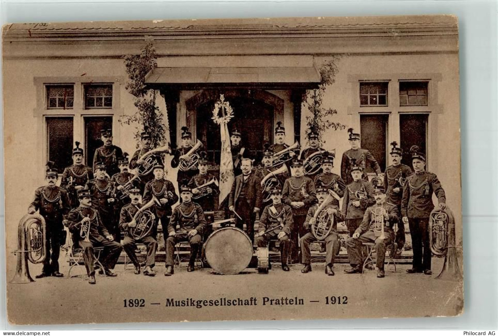4133 Pratteln Gebrauchsspuren Musikgesellschaft Gruppenfoto - 13481855