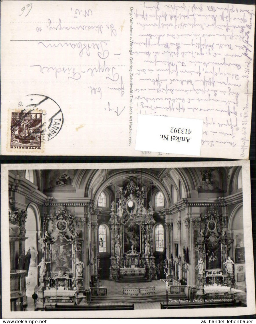 413392,Tannheim Kirche Innenansicht