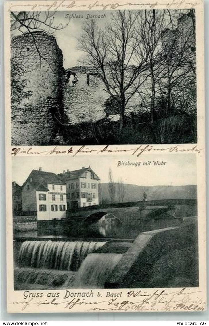 4143 Dornach 1903 - Schloss Dornach Birsbrugg mit Wuhr - 13160145