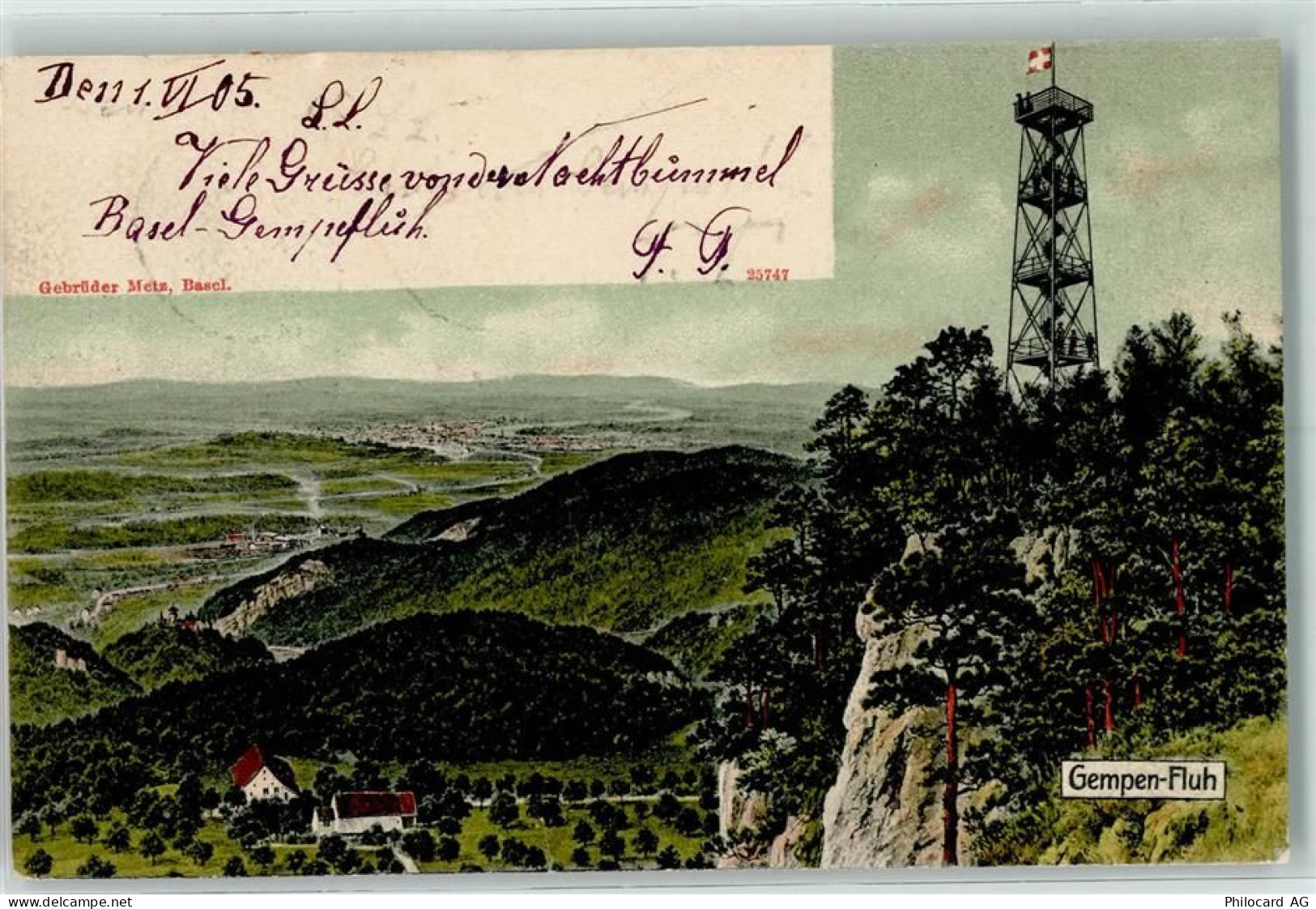 4145 Gempen 1905 Gebrauchsspuren Gempenfluh - 10217687