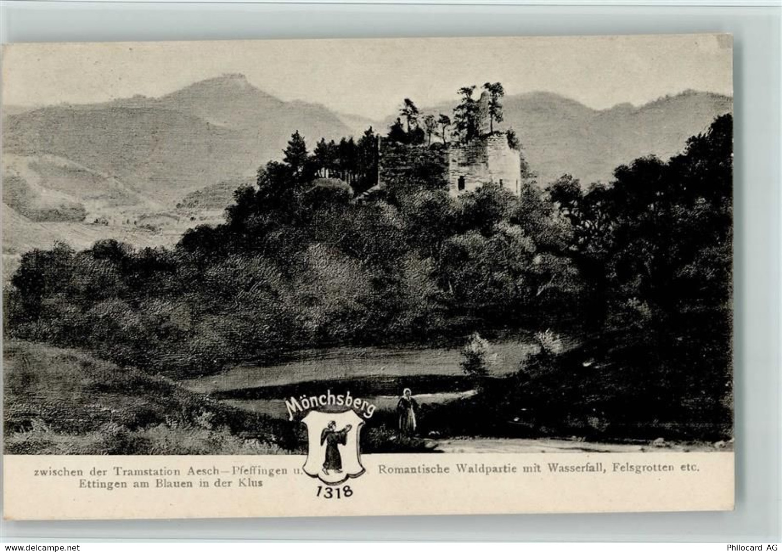 4147 Aesch BL - Mönchsberg Romantische Waldpartie mit Wasserfall - 11052719