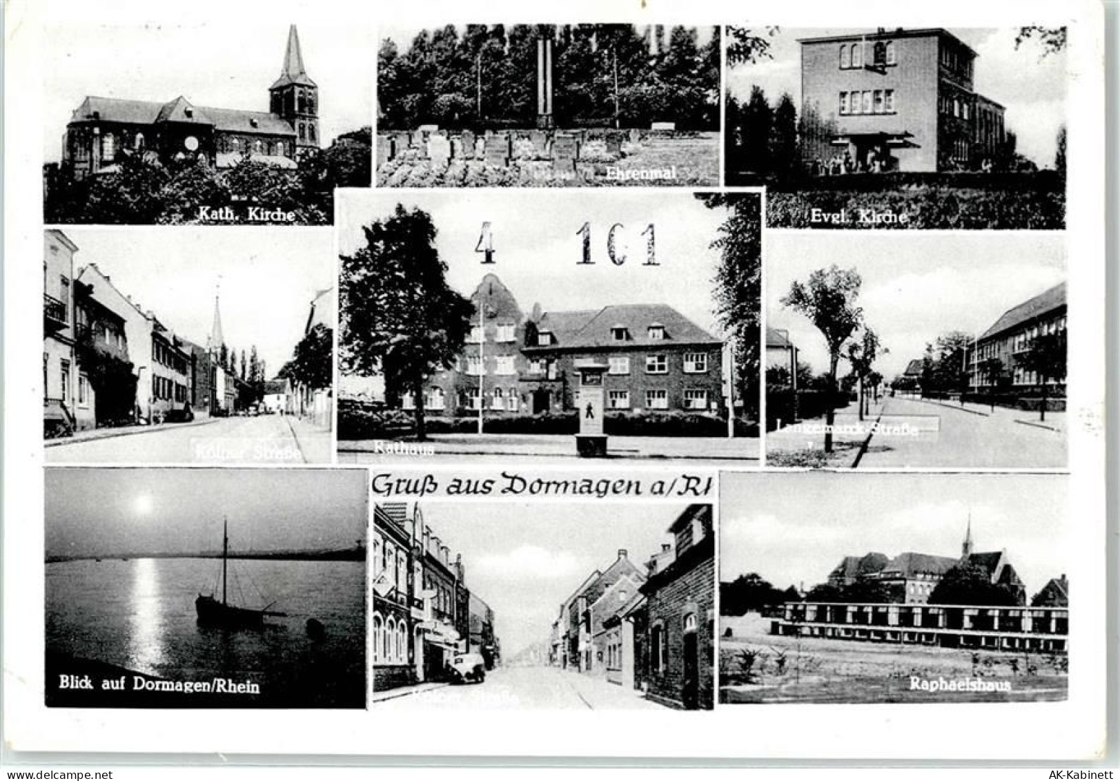 41539 W4047 Dormagen - Kath. Kirche Ev. Kirche Rathaus - 51657658