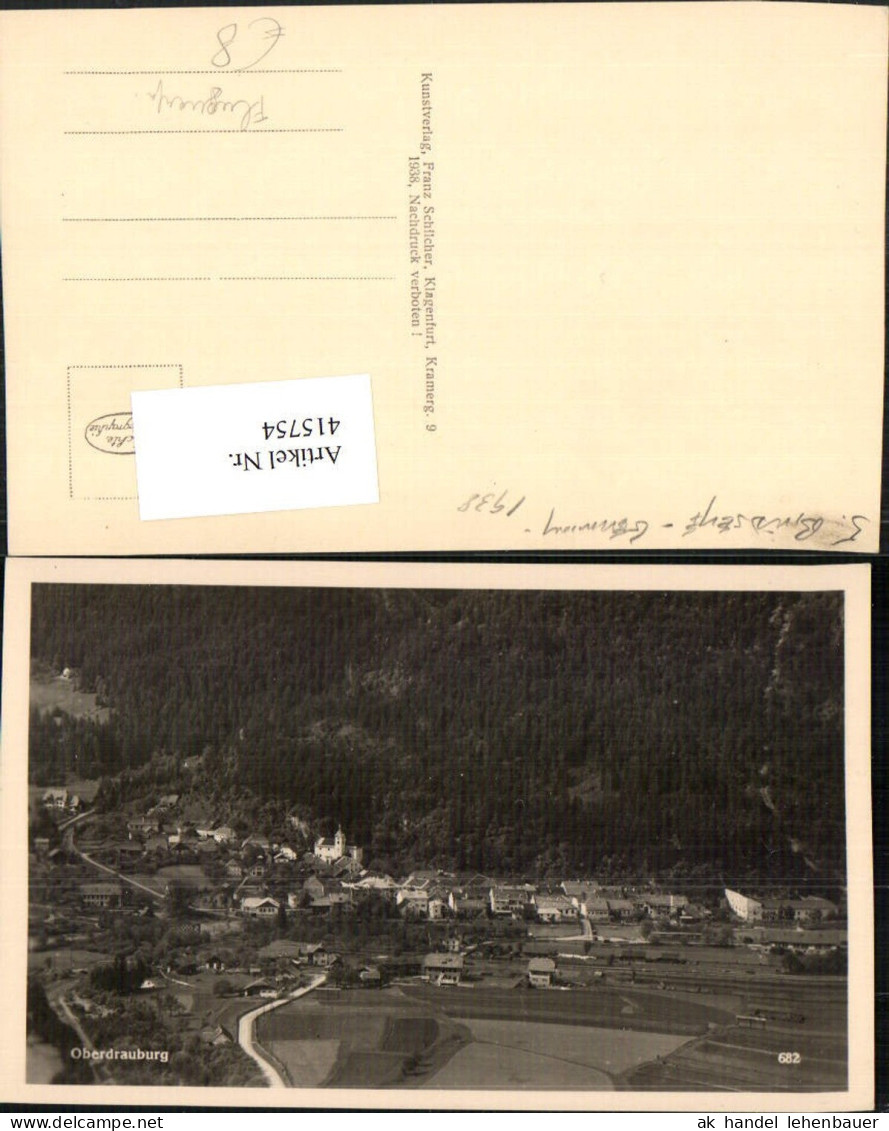 415754,Oberdrauburg Totale Fliegeraufnahme