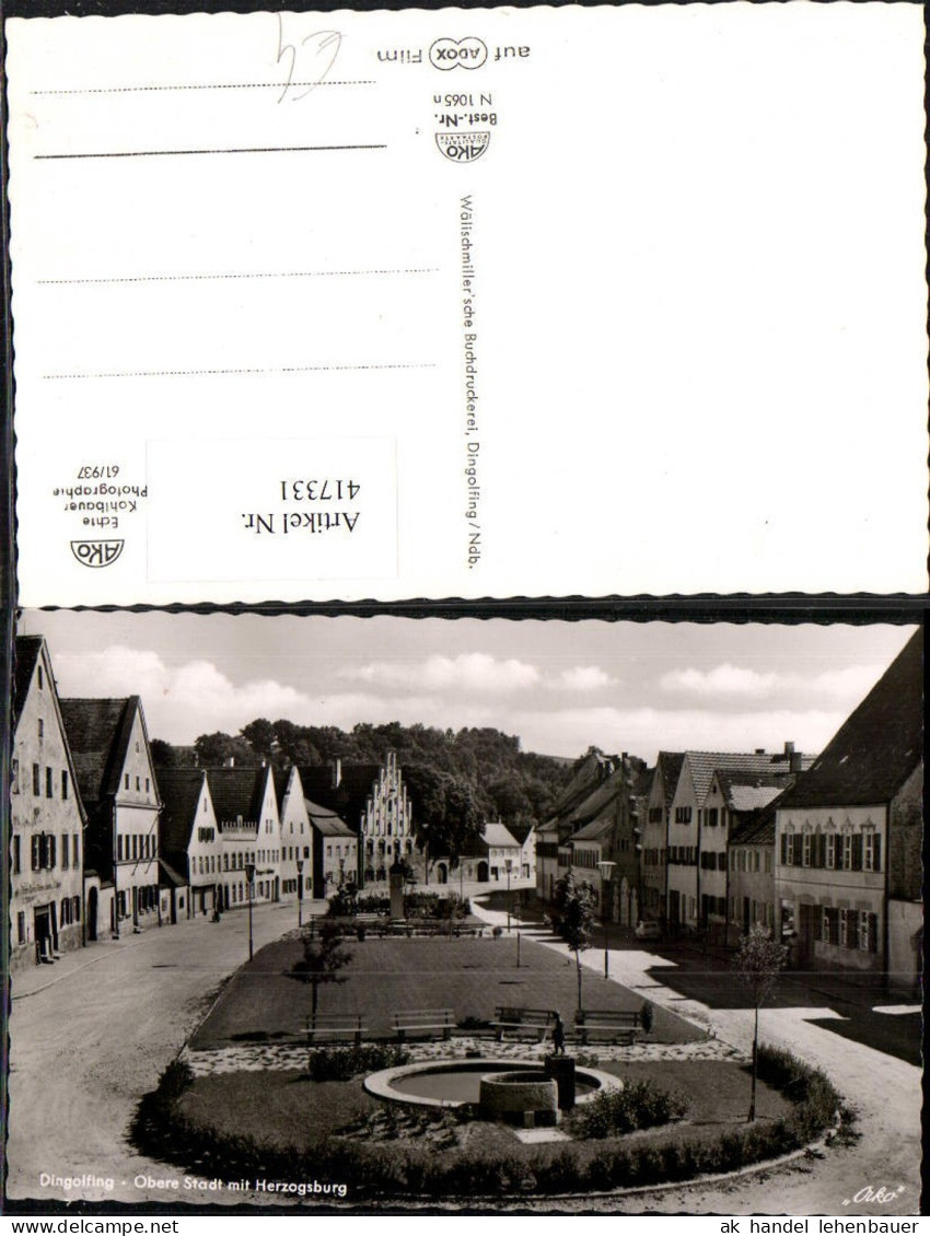 417331,Dingolfing Obere Stadt m. Herzogsburg Platz