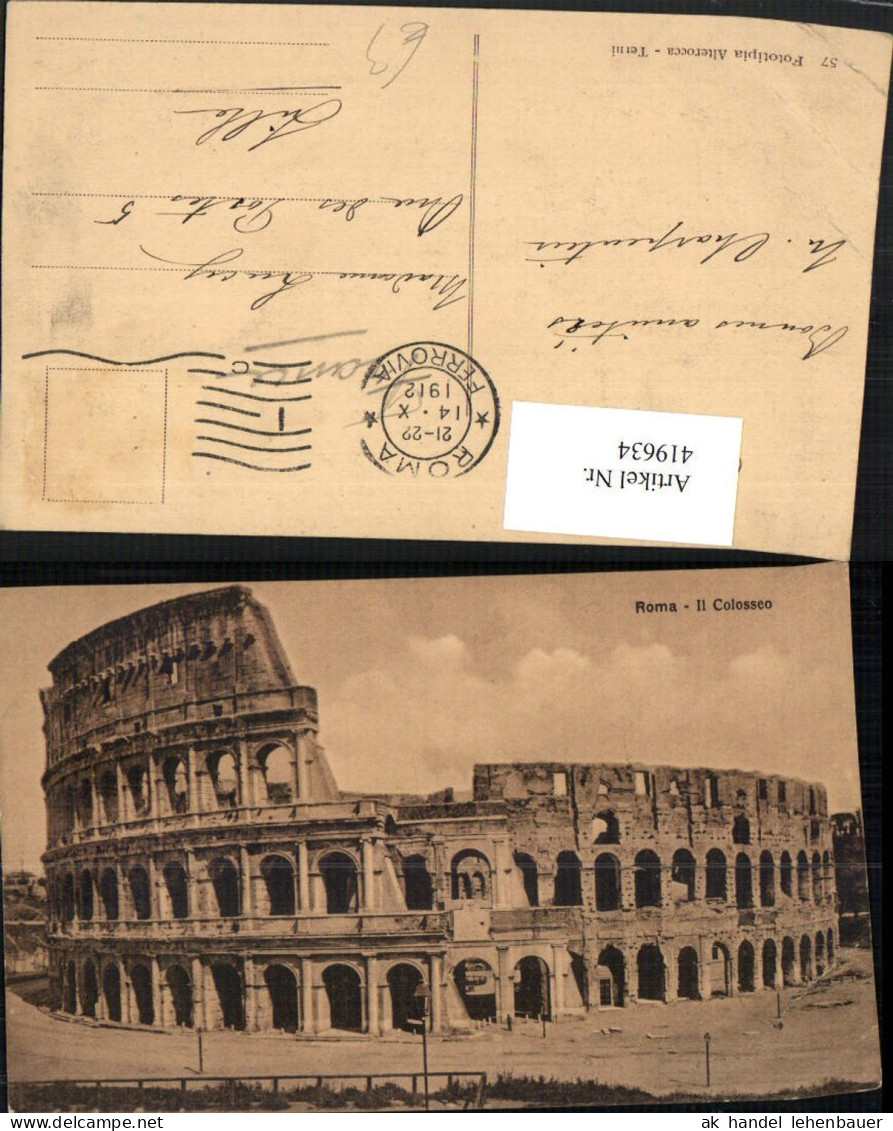 419634,Lazio Roma Rom Il Colosseo Kolosseum