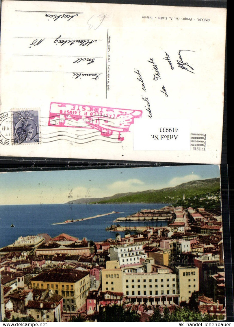 419933,Friuli-Venezia-Giulia Trieste Triest Panorama Teilansicht