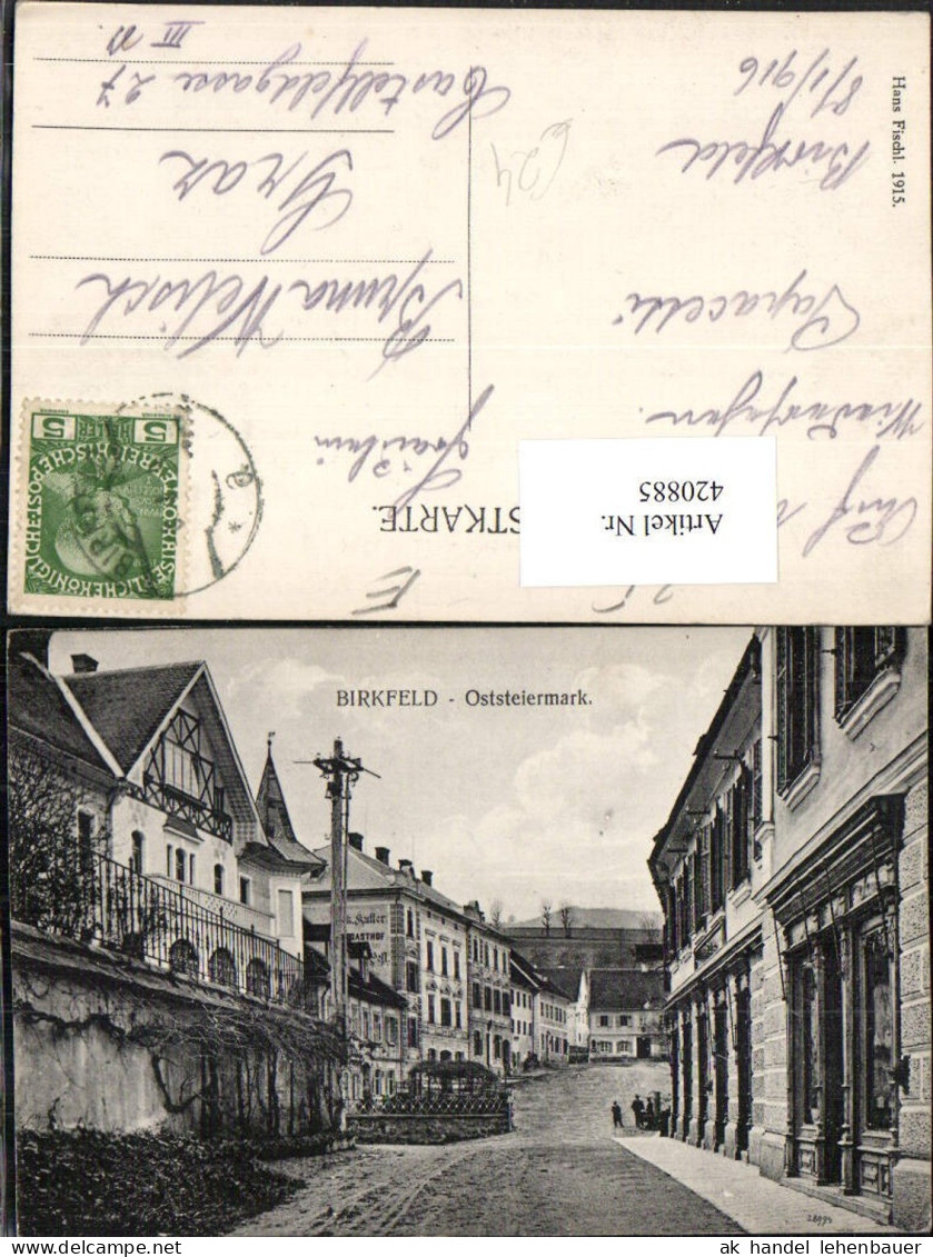 420885,Birkfeld Straßenansicht Gasthof