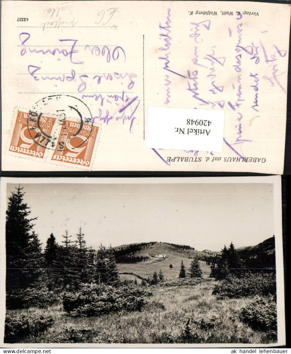 420948,Gaberlhaus auf d. Stubalpe b. Köflach Salla