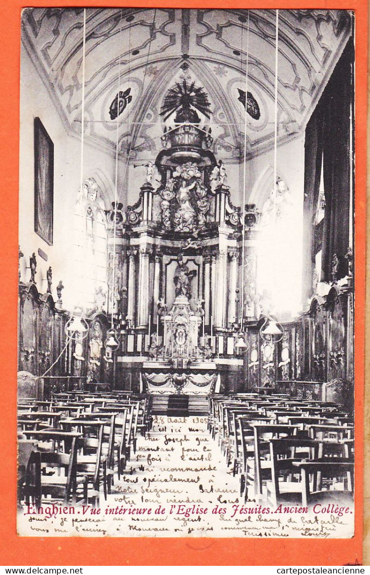 42141 ◉ ENGHIEN Hainau ◉ Vue Intérieure Eglise Jésuites Ancien Collège ◉ 1905 à Joseph de DASSONVILLE Kasteel Gemert ◉