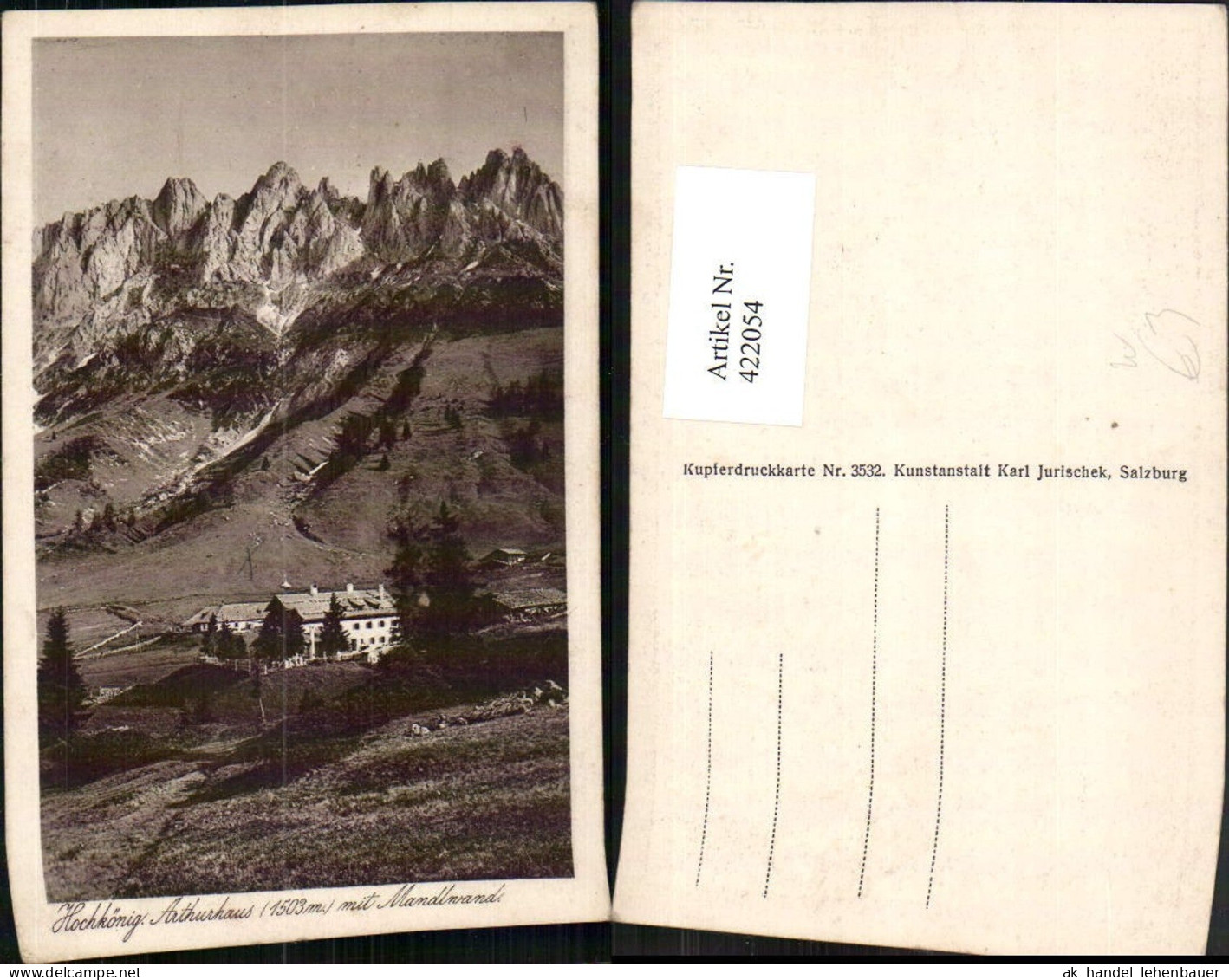 422054,Arthurhaus Berghütte am Hochkönig b. Mühlbach m. Mandlwand Bergkulisse