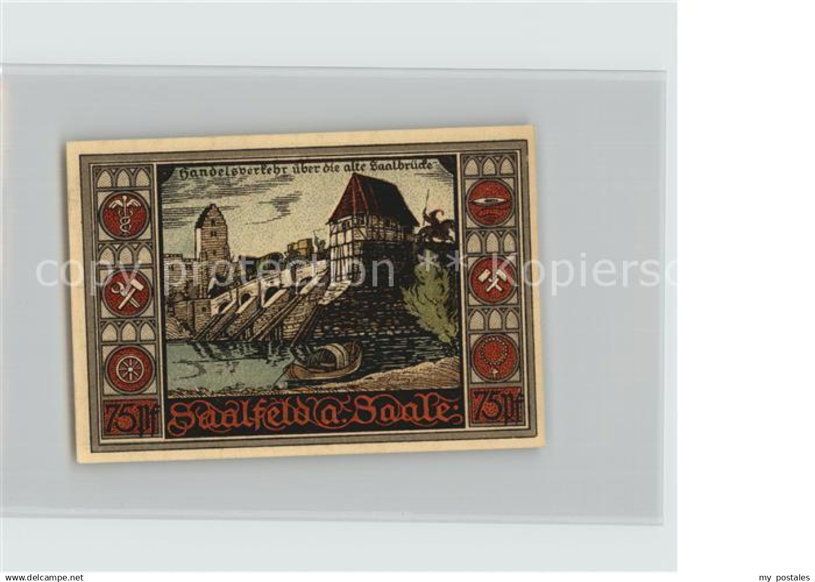 42453230 Saalfeld Saale 75 Pfennig  Saalfeld