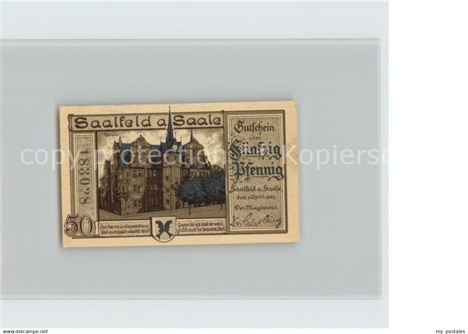 42453371 Saalfeld Saale 50 Pfennig Saalfeld