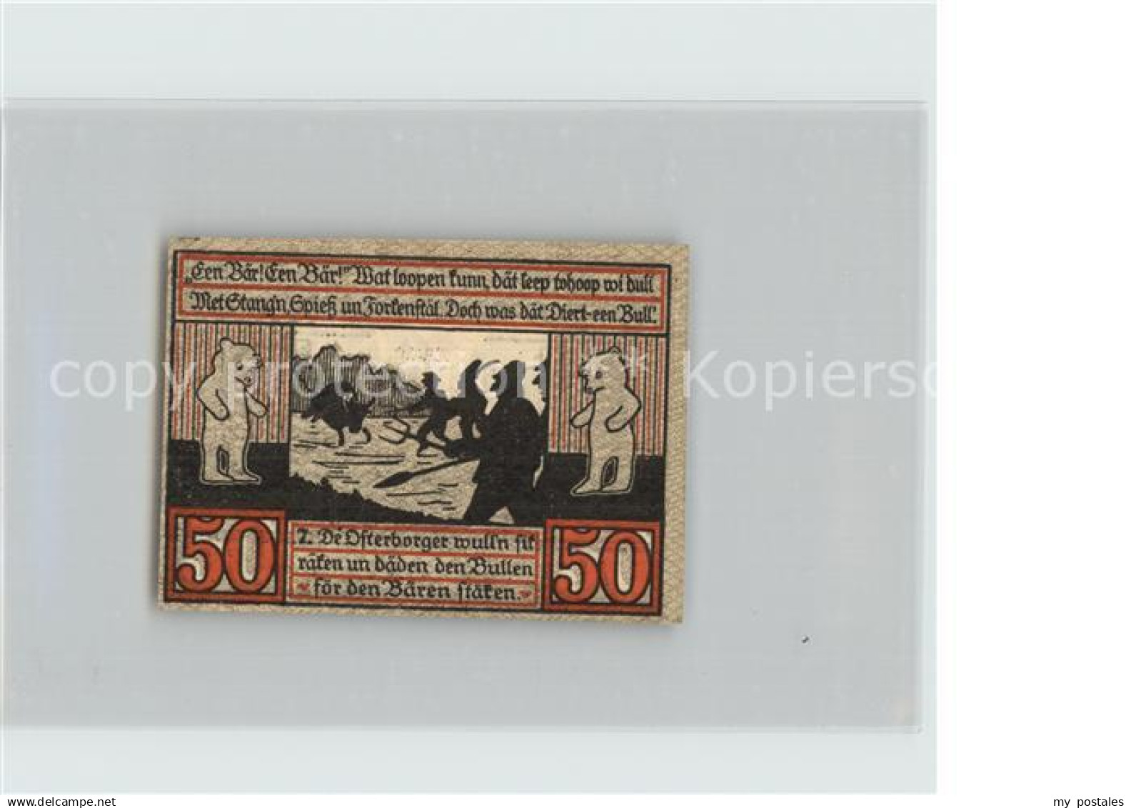 42454516 Stendal 50 Pfennig Baer Jagd Stendal