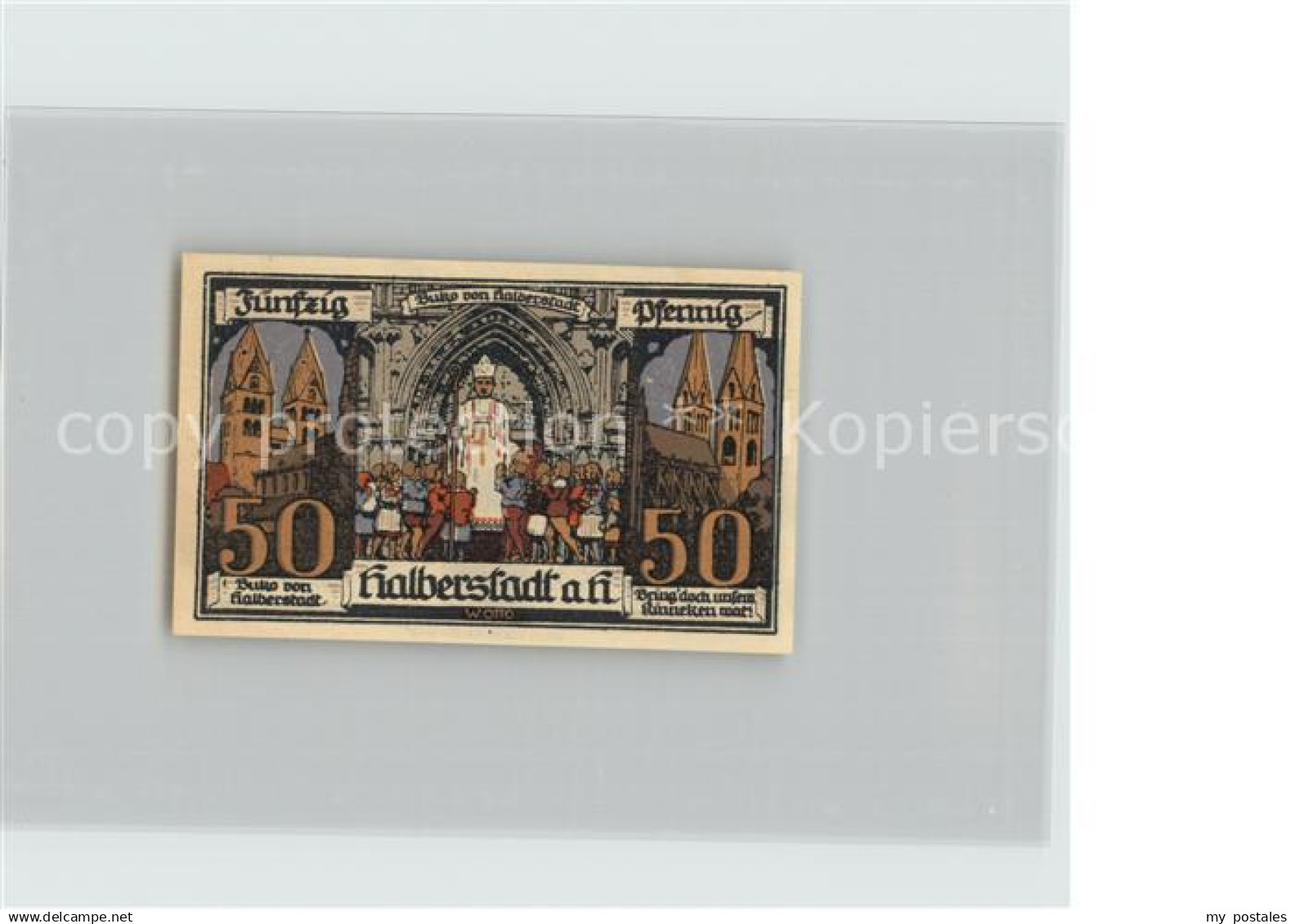 42454542 Halberstadt 50 Pfennig Kirche  Halberstadt