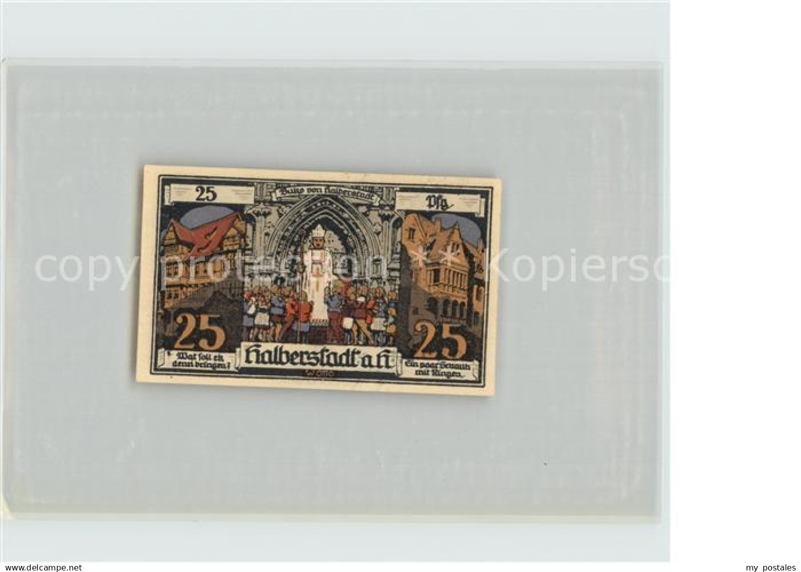 42454545 Halberstadt 25 Pfennig Kirche  Halberstadt