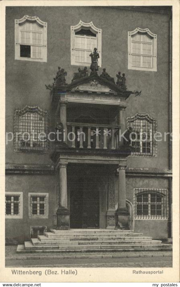 42487347 Wittenberg Lutherstadt Rathausportal Wittenberg Lutherstadt