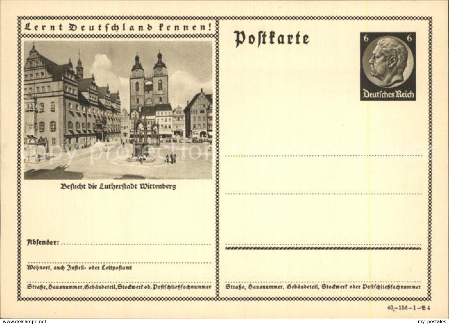 42488121 Wittenberg Lutherstadt Stadtansicht Wittenberg Lutherstadt