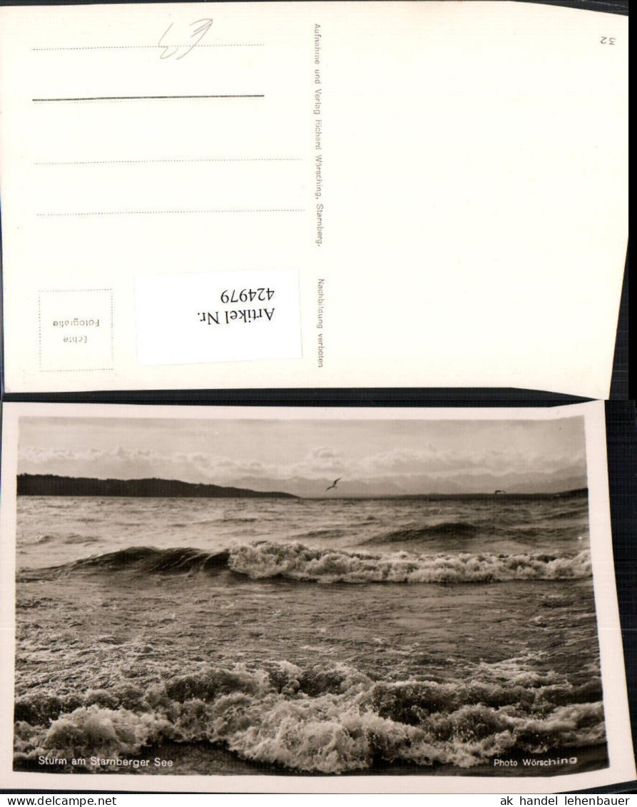 424979,Starnberger See Sturm Wellen