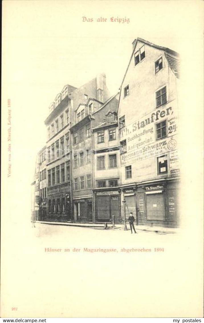 42528837 Leipzig Das alte Leipzig Haeuser an der Magazingasse Leipzig
