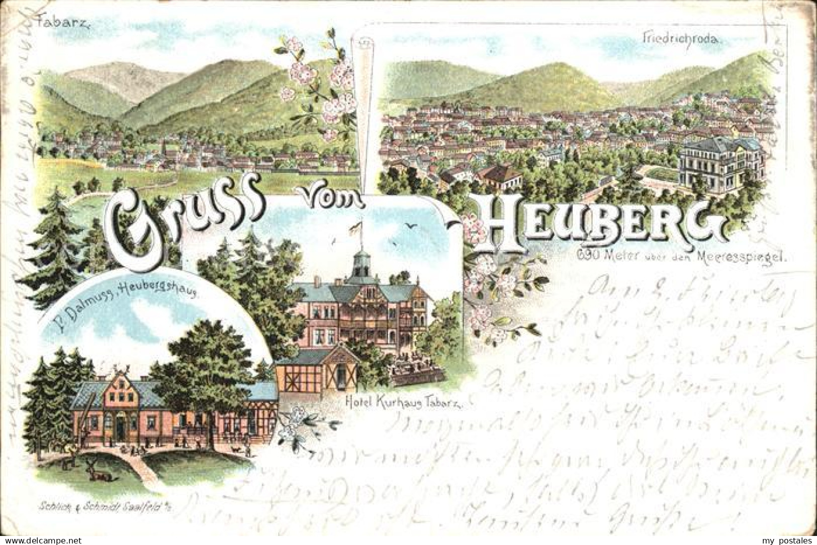 42528943 Tabarz Friedrichroda Heuberghaus Hotel Kurhaus Litho Tabarz