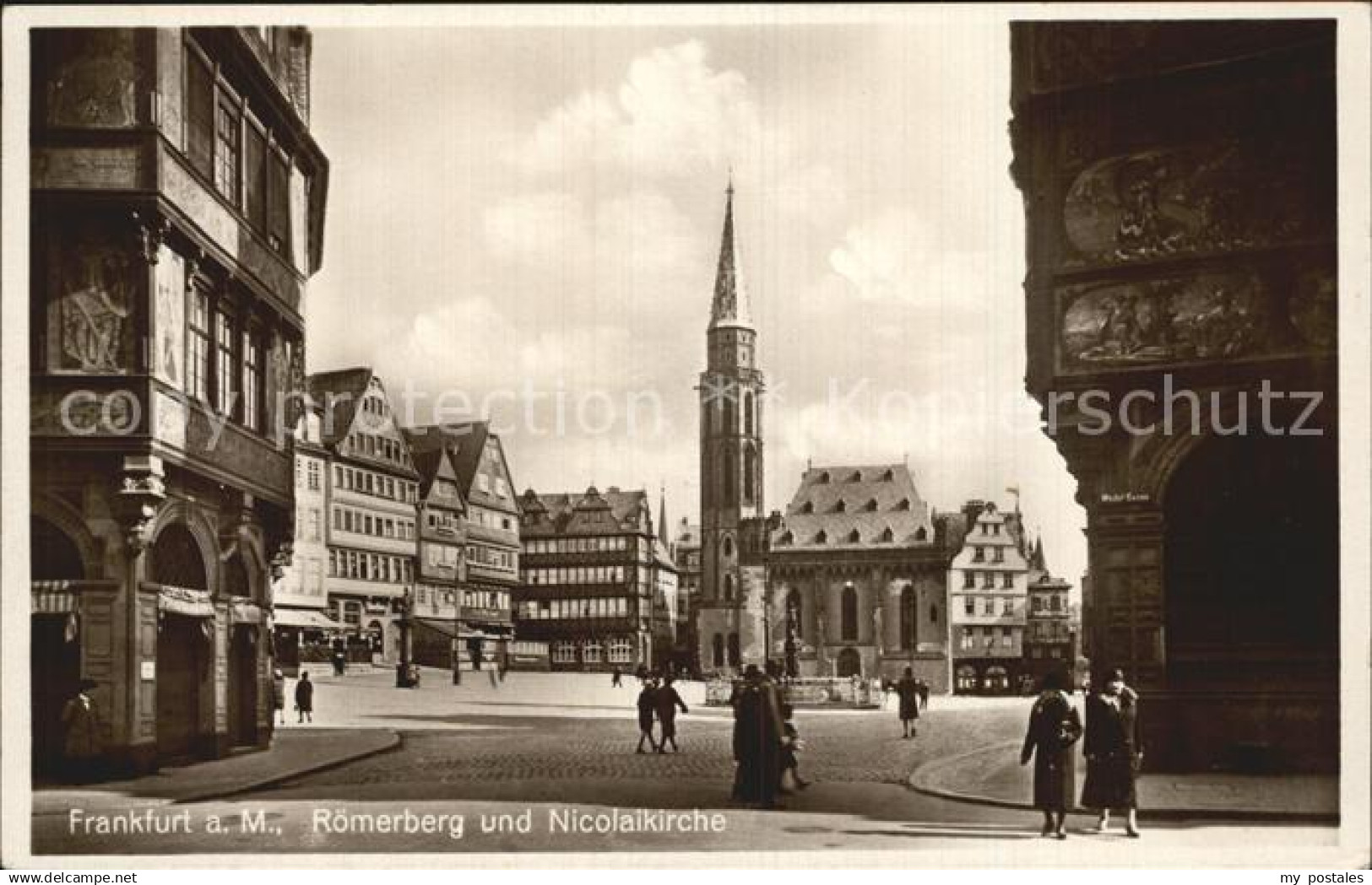 42559232 Frankfurt Main Roemerberg und Nicolaikirche Frankfurt am Main