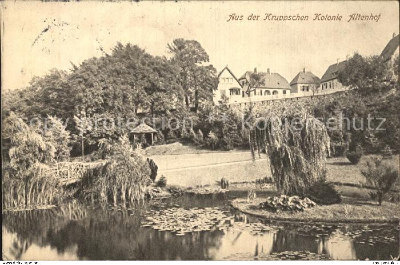 42559310 Altenhof Essen Kruppsche Kolonie Park Teich Essen