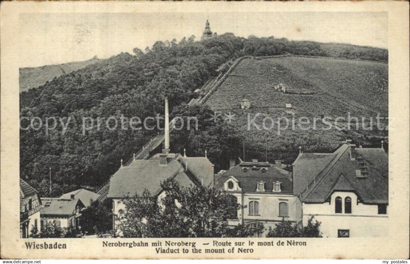 42560455 Wiesbaden Nerobergbahn mit Neroberg Wiesbaden