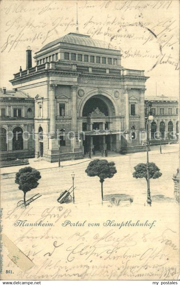 42561628 Mannheim Portal vom Hauptbahnhof Mannheim
