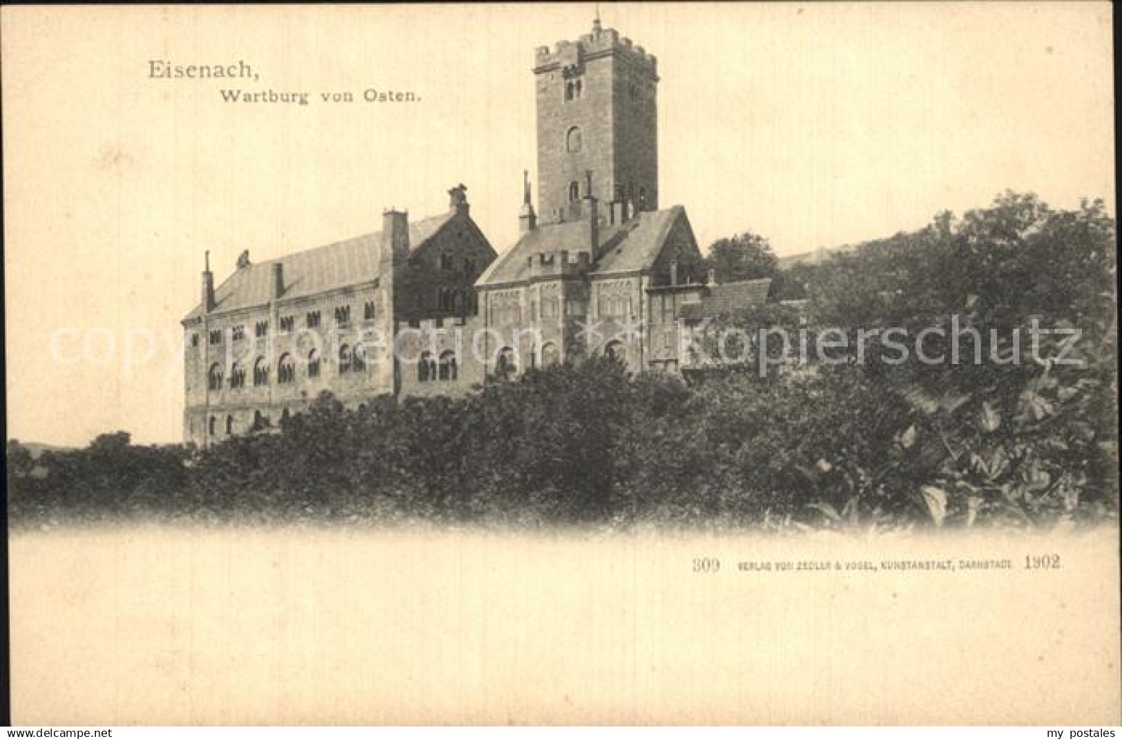 42566905 Eisenach Thueringen Wartburg von Osten Eisenach