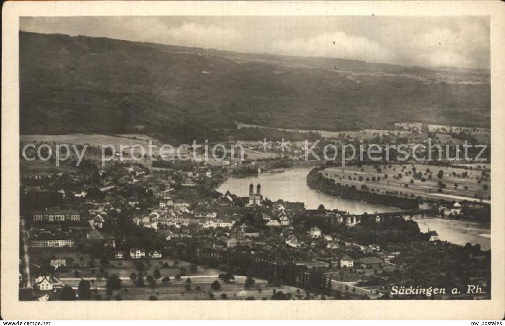 42570131 Saeckingen Bad Fliegeraufnahme Bad Saeckingen