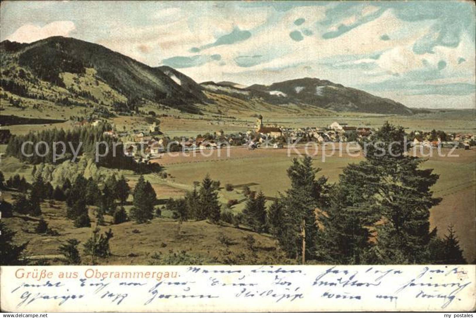42571256 Oberammergau Gesamtansicht  Oberammergau