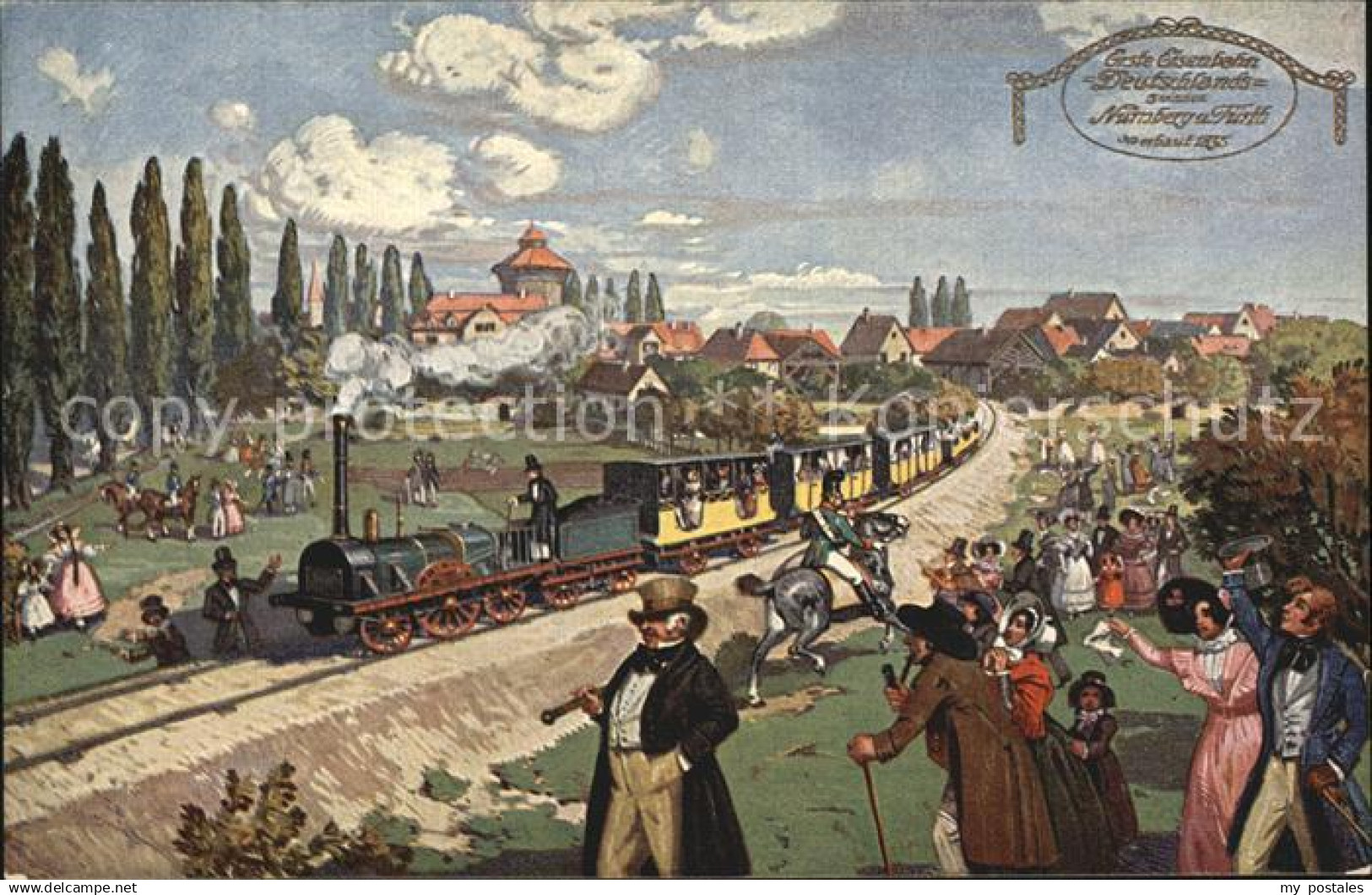 42571377 Nuernberg Die erste Eisenbahn in Deutschland Nuernberg