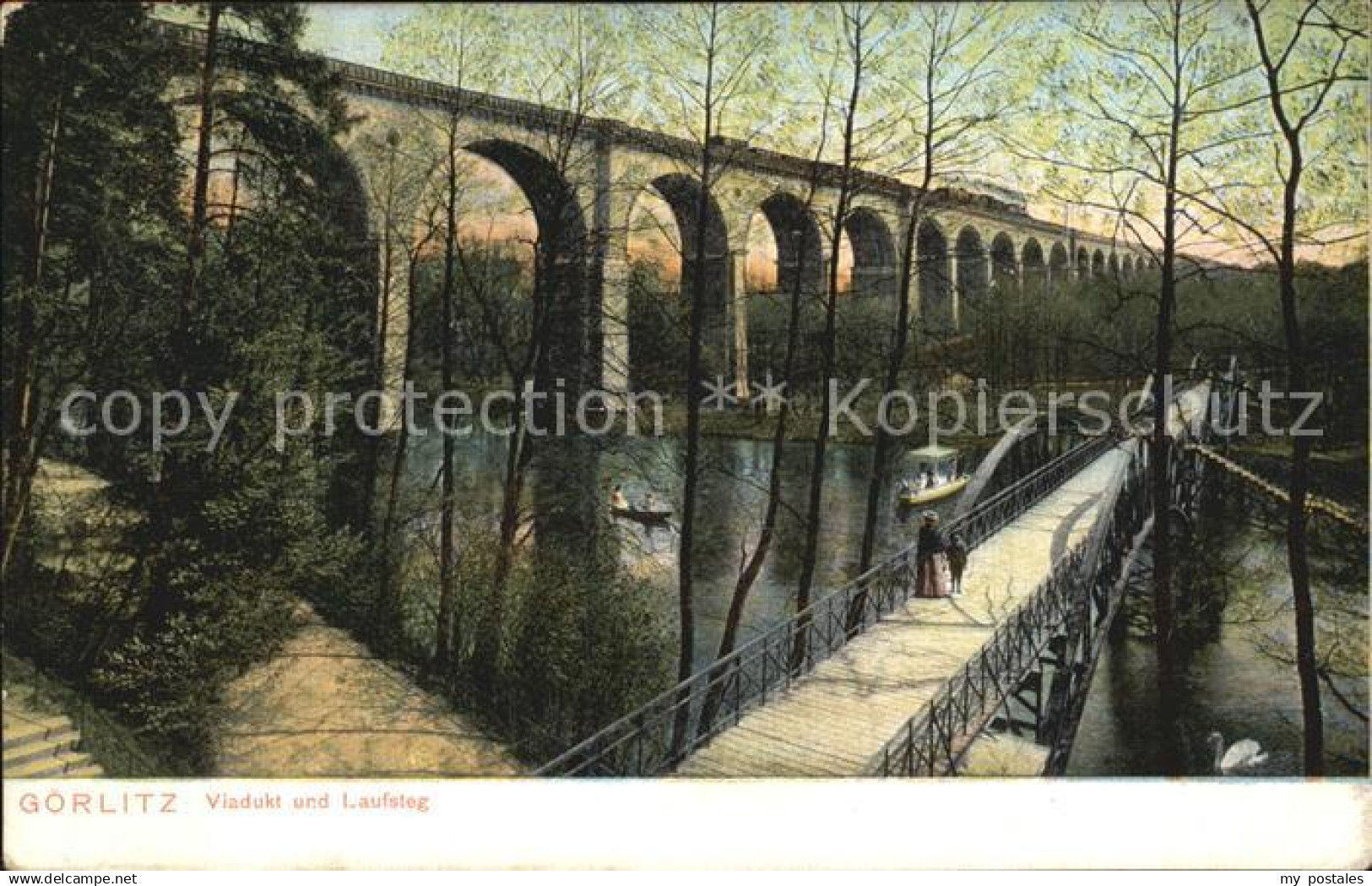 42581687 Goerlitz Sachsen Viadukt Laufsteg Goerlitz