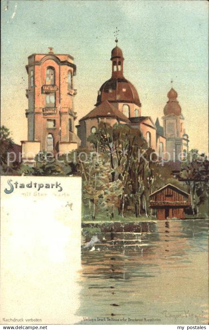 42584476 Mannheim Stadtpark mit Sternwarte Mannheim