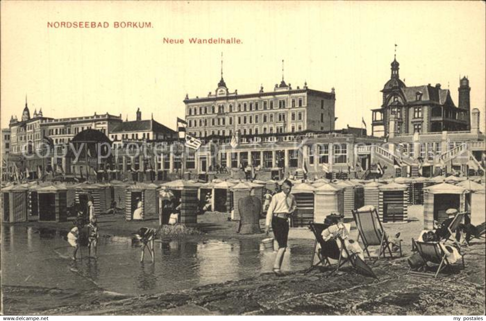 42585048 Borkum Nordseebad Neue Wandelhalle Strand Borkum Nordseebad