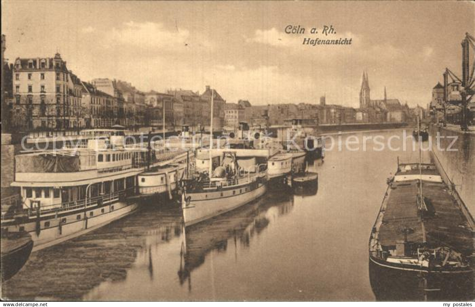 42586173 Koeln Rhein Hafenansicht Koeln