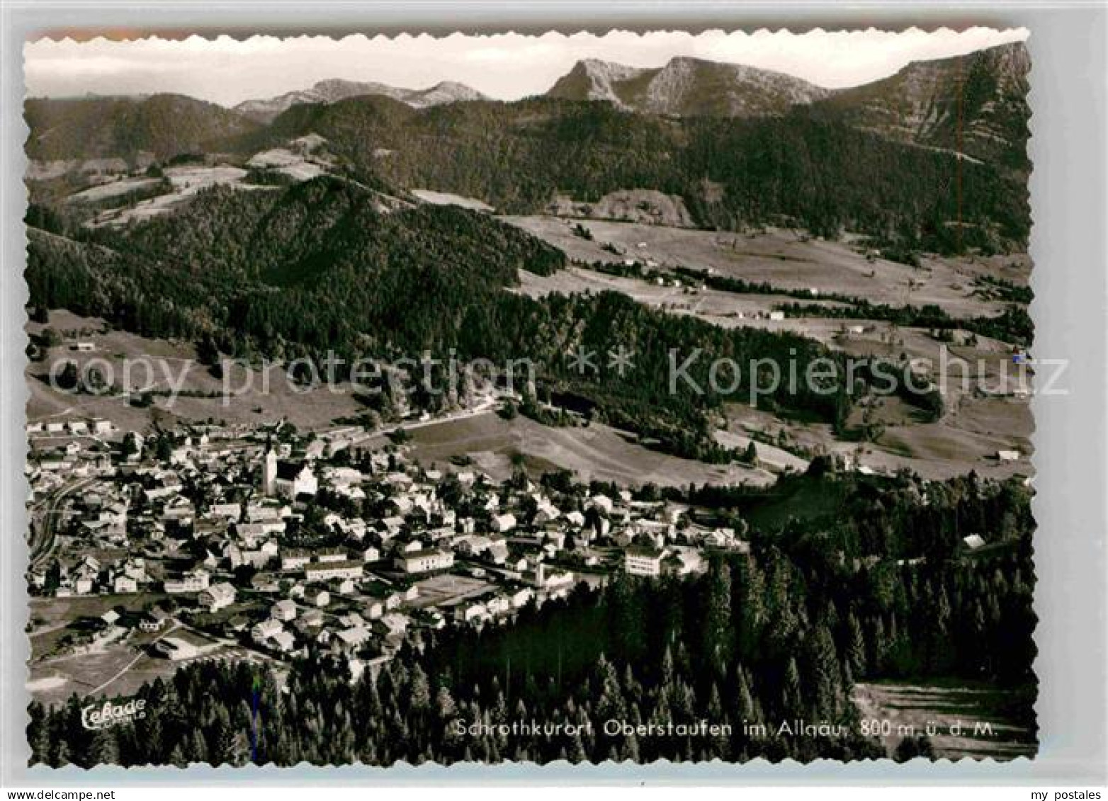 42658963 Oberstaufen Fliegeraufnahme Oberstaufen